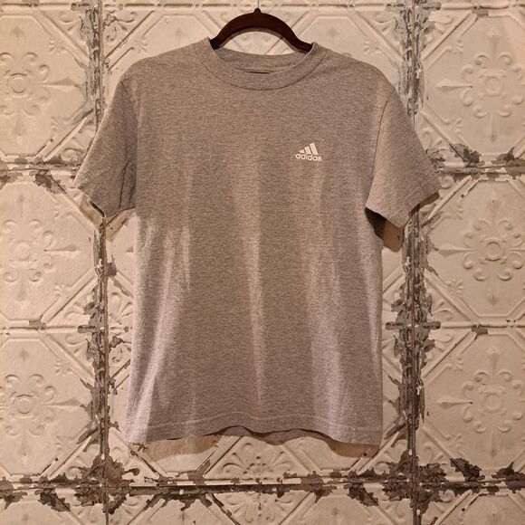 Adidas Grey Classic Short Sleeve Minimalist Tee Sz S - Picture 8 of 8